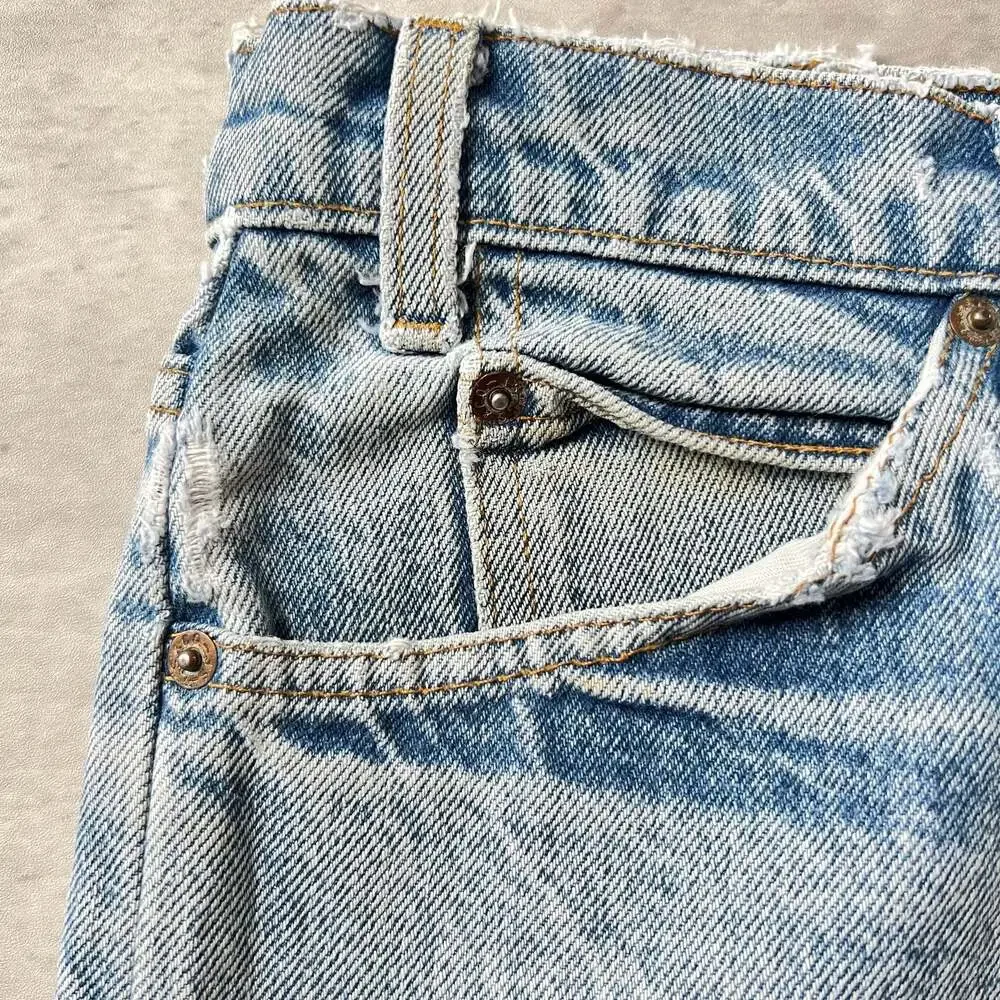 Vintage Levi's 517 Orange Tab Light Wash Denim Jeans Fit (36x29)